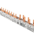Busbar, 1xRCCB 4-pole, 1 MCB 3-pole, 5 MCB 1+N/1 MW, 12MW