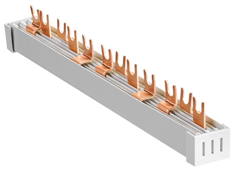 Busbar, 1xRCCB N+3, 1xMCB N+3, 2xMCB N+1, 12MW