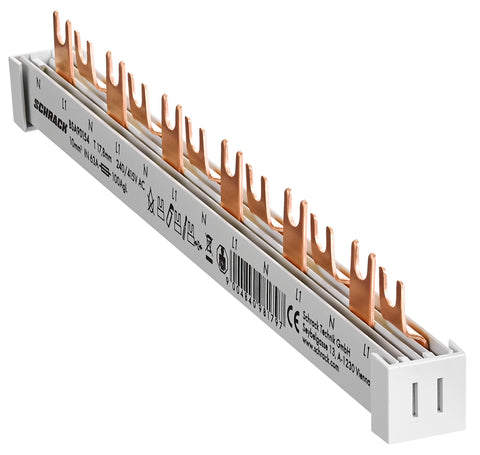 Busbar 2-pole, 6xMCB N+1, 12MW
