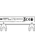 Busbar, 2-pole, L3, 1xRCCB 4-pole to 1xRCBO 1+N, 6MW, 10mm²