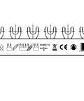 Busbar fork 2-pole, 16mm², 1m