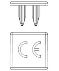 Busbar end-cap 3-pole, 10mm²