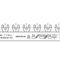 Bareta furca 4P L1, N/L2, N, L3, N 10mm², 1m