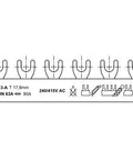 Bareta 3P, 10mm², furca, 1m