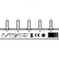 Busbar Pin Version L1/N/L2/N/L3/N, 4-pole, 16mm², 1m