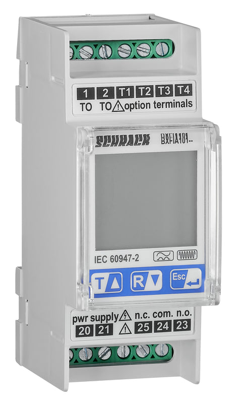 Releu deferențial tip A, cu display LCD, de la 30mA la 3A