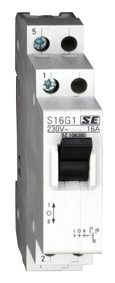 Comutator alternativ modular 1-0-2, 1p, 16A