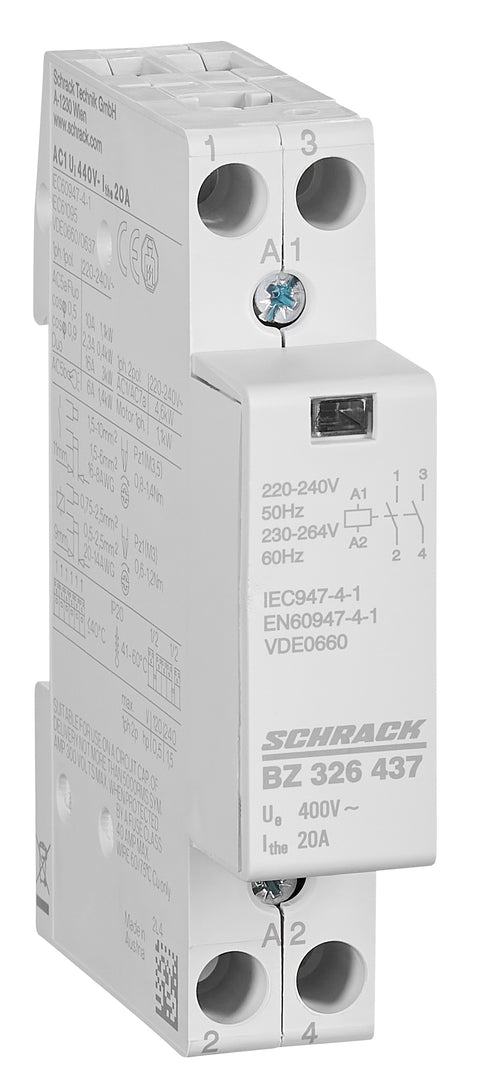 Contactor modular 1UH, 20A, 2ND, 230VAC