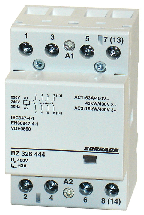 Contactor modular 3UH, 63A, 4ND, 230VAC