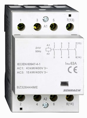 Contactor modular (3UH) 63A, 4 ND, 230Vca, seria AMPARO