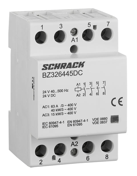 Contactor modular 3UH, 63A, 4ND, 24V c.a. / c.c.