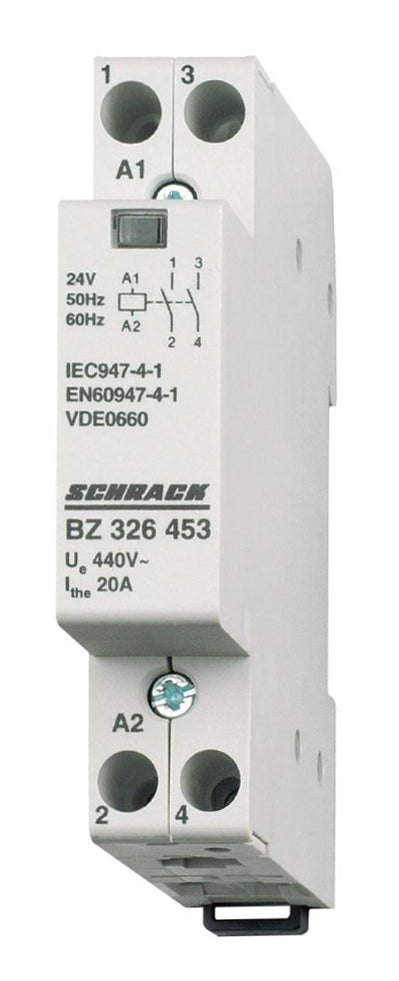 Contactor modular 1UH, 20A, 2ND, 24VAC