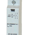 Contactor modular (1UH) 20A, 2 ND, 24Vca, seria AMPARO