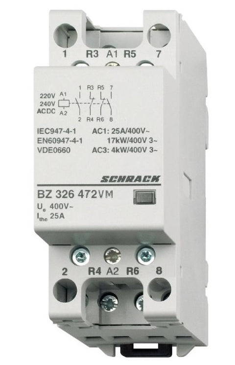 Contactor modular (2UH) 25A 2ND+2NÎ, 230Vca&cc