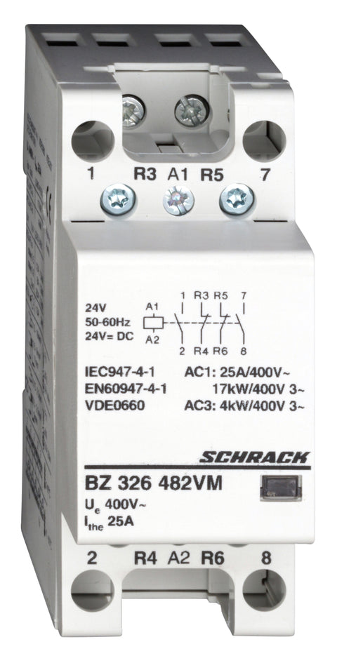 Contactor modular (2UH) 25A, 2ND+2NÎ, 24Vca&cc