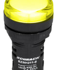 Lampă de semnalizare cu LED, monobloc, 24V-AC/DC, galben