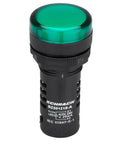 Lampă de semnalizare cu LED, monobloc, 230V-AC/DC, verde