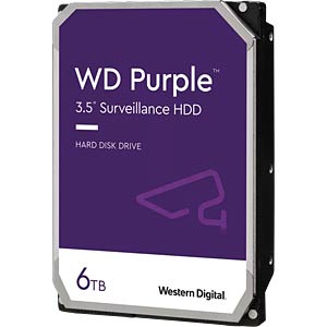 WD Purple Hard Disk 3.5", 6TB SATA3 5400 256MB