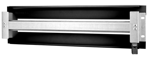 Suport 19'' pt. aparataj modular, cu pl. decupat,3U, RAL9005