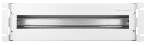Suport 19“ ap modular,cu plastron şi mască spate,3U,RAL7035