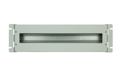 Suport 19“ ap modular,cu plastron şi mască spate,3U,RAL7035