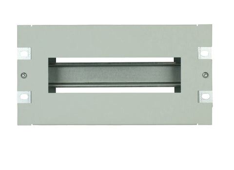 Suport 10“ pt. ap. modular, cu plastron decupat, 3U, RAL7035