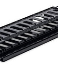 Organizator cabluri 19", 1U, plastic, negru RAL9005