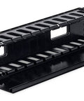 Organizator cabluri 19", 2U, plastic, negru RAL9005
