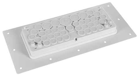Flange plate for cable entry for DSI-Enclosure RAL7035