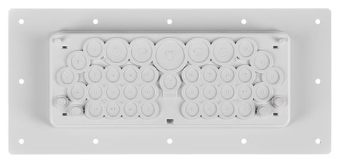 Flange plate for cable entry for DSI-Enclosure RAL7035