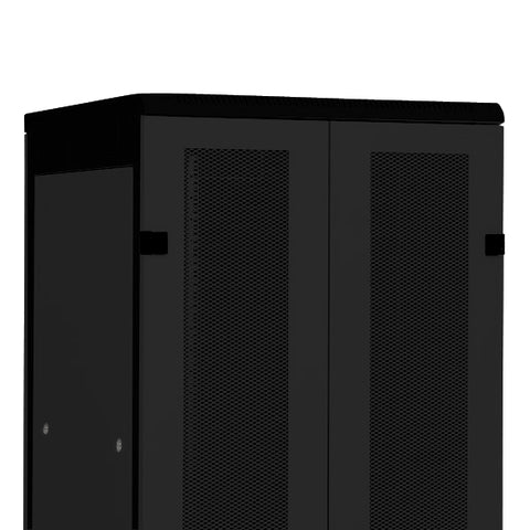 Uşă metal dubla perf ngr 80% DS/DST/DSS(IP20) 42U, 800mm