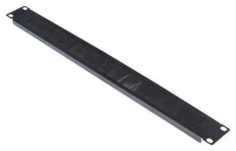 Perie 19" intrare cablu, 1U, negru RAL 9005