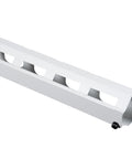 Organizator 19" cu canal de cablu, 2U, capac cu clips