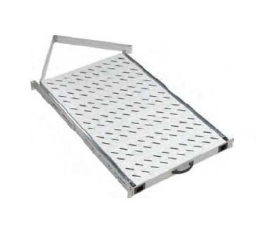 Tavă glisantă 19”, 1U, 50kg sarcină, D=720, fixare 4 puncte