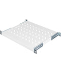 Tavă fixă 19”, 1U, 50kg sarcină, D=570, fixare 4 puncte