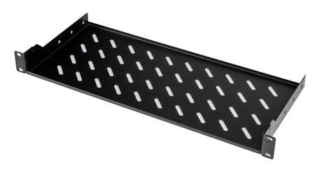 Tavă fixă, 1U, 30 Kg, D200, negru RAL 9005