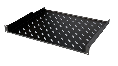Tavă fixă, 1U, 30 Kg, D400, negru RAL 9005