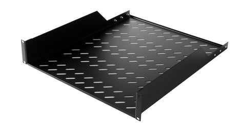 Tavă fixă, 2U, 30 Kg, D550, negru RAL 9005