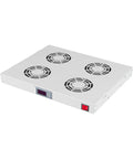 Placă 19” cu 4 ventilatoare, 1U, termostat digital, RAL7035