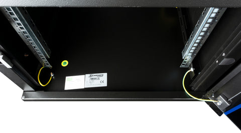 Dulap de perete DTW, 7U H=423 x W=600 x D=600, 19", negru