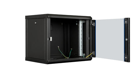 Dulap de perete DTW, 9U H=512 x W=600 x D=450, 19", negru