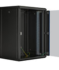 Dulap de perete DTW, 16U H=824 x W=600 x D=450, 19", negru