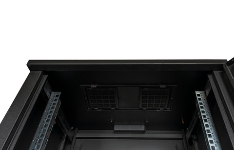 Dulap de perete DTW, 16U H=824 x W=600 x D=450, 19", negru