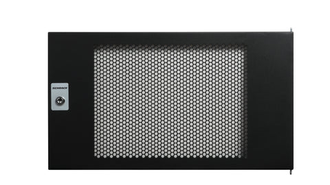 Ușă metal perf. pentru DTWB 7U, W=600, RAL9005, negru