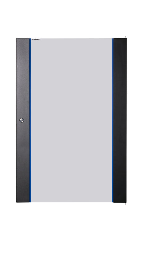 Ușă sticlă pentru DTWB 20U, W=600, RAL9005, negru