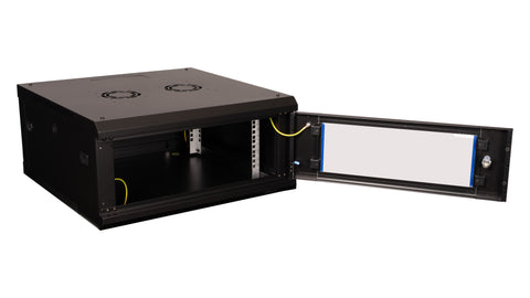 Dulap de perete DTWH, 4U H=290 x W=600 x D=600, 19" ngr