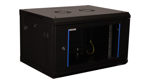 Dulap de perete DTWH, 6U H=378 x W=600 x D=450, 19" ngr