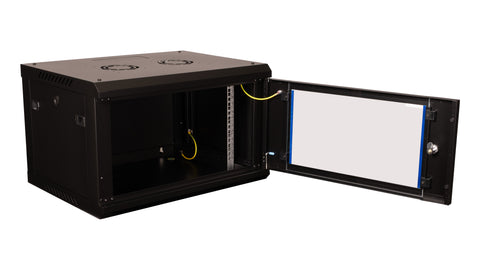Dulap de perete DTWH, 6U H=378 x W=600 x D=450, 19" ngr