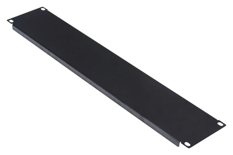 Panou orb 19", cu șurub, 2U, negru RAL 9005