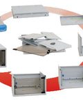Dulap cablare structurată neasamblat 550x230x395mm 19", 4U
